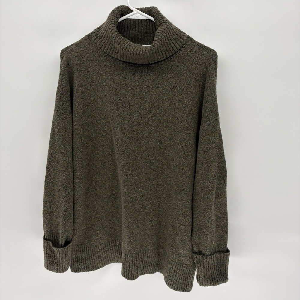 Old Navy Olive Green Turtle‎ Neck Knit Pullover Sweater Women  XL